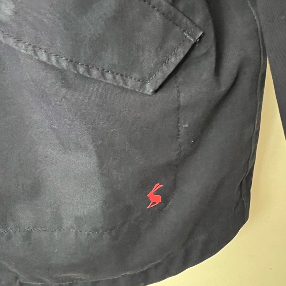 Joules Sz 16 Navy Lined Canvas Raincoat - Picture 6 of 8